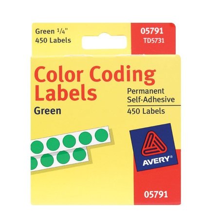 Avery Color Label Dots Green 05791